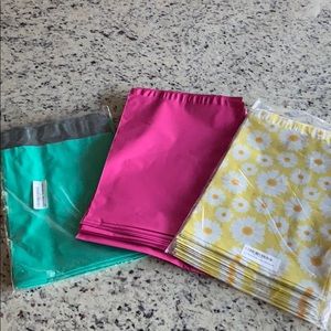 113 Polymailers pink, teal and daisy NeW